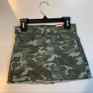 Adorable camouflage skirt!